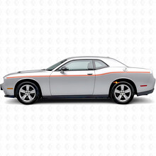 Vinylsticker met dubbele strepen van variabele breedte voor Dodge Challenger_4