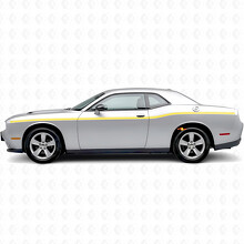 Vinylsticker met dubbele strepen van variabele breedte voor Dodge Challenger_5