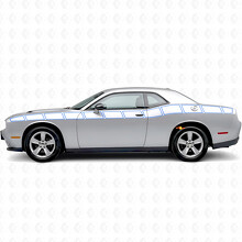 Outline Strobe Stijl Strepen Zij Vinyl Decal Sticker voor Dodge Challenger_2