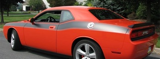 2008 en recenter Dodge Challenger volledige lengte bovenlichaamlijn zijstreepkit