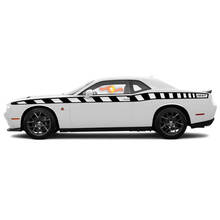 2008 en recenter Dodge Challenger Drop Top Style Side Stripe Kit 2