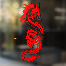 Kronkelende Vuurdraken Universele Vinyl Decal Sticker_2