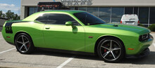 Retro Hockey Stripe Kit Decals Stickers voor 2008 - 2020 Dodge Challenger
 2