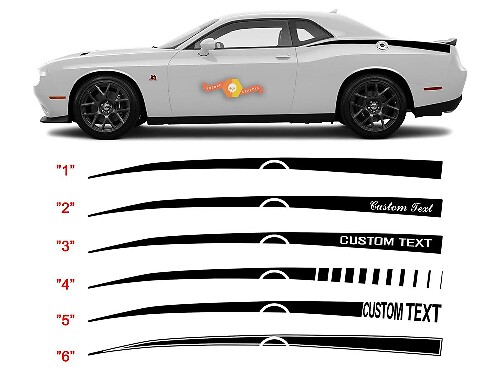 2008 - 2020 Challenger achterpaneel Q.P. Stinger Stripe-kits