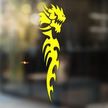 Tribal Dragon Minimalistische Kunst Universele Vinyl Decal Sticker_4