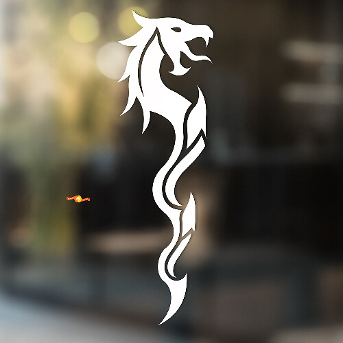 Dragon Tribal Minimalistische Stijl Universele Vinyl Decal Sticker