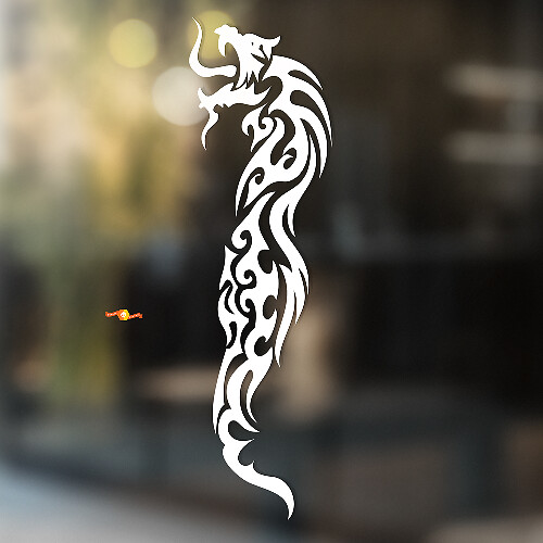 Fire Dragon Tribal Stijl Universele Vinyl Decal Sticker