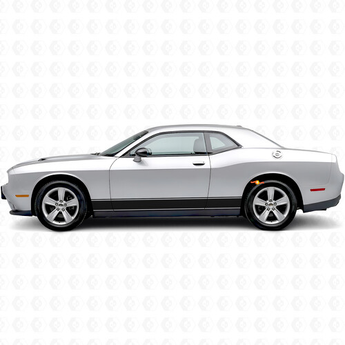 Rechte Omlijning Strepen Instaplijst Vinyl Decal Sticker voor Dodge Challenger