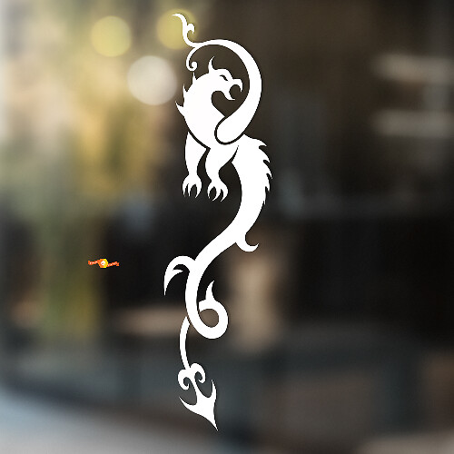Dragon Middeleeuwse stijl Universele Vinyl Decal Sticker