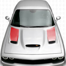 Blackout Strip Motorkapventilatierooster Inzet Vinyl Decal Kit voor Dodge Challenger 2015+_3