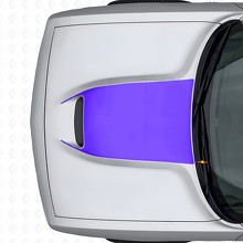 Blackout motorkapventilatiedecal vinyl voor Dodge Challenger 2015+_2