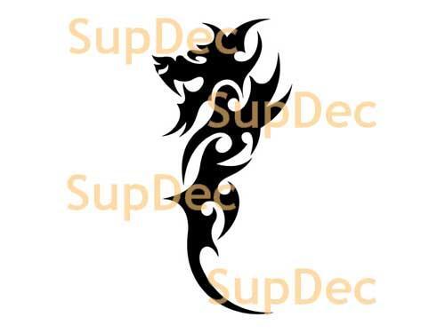 Draken Vinyl Kunst Muur Raam Badkamer Sticker Decal #17
