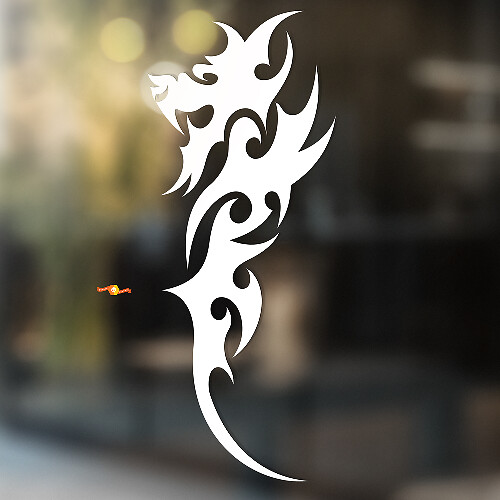 Tribal Chinese Dragon Universele Vinyl Decal Sticker