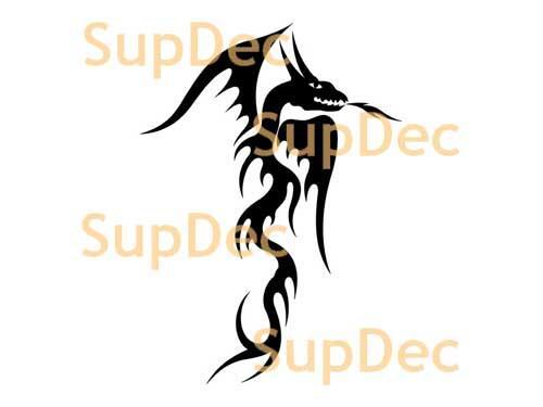Draken Vinyl Kunst Muur Raam Badkamer Sticker Decal #18
