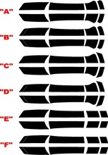 2010 Chevrolet Camaro Transformer 3 Style Rally Stripe Kit met onderste grill Blackout
 2