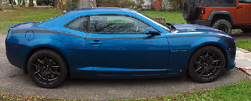 Vinyl Decal Kit met Hockeystijl Zijstrepen voor Chevrolet Camaro 2010-15