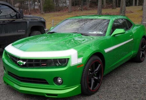 2010 - 2013 Chevrolet Camaro 68' stijl neus/fascia accentstreep
