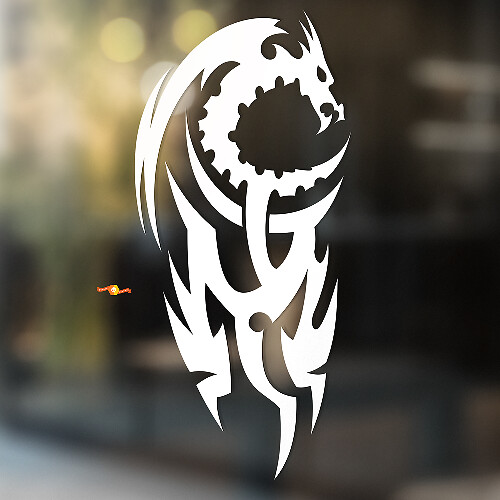 Tribal Stijl Draak Universele Vinyl Decal Sticker_1