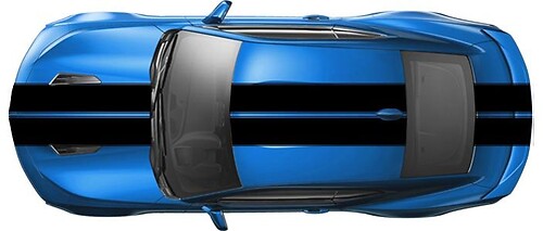 2016 en later Chevrolet Camaro Pace Car-stijl Rallystrepen van bumper tot bumper
