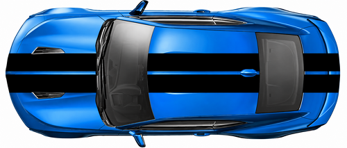 Pace Car Style Rally Stripe Kit Motorkap Dak Kofferbak Vinylsticker voor Chevrolet Camaro 2016-2024