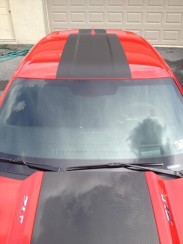 ZL1 Style Broad Center Stripe Kit — Vinylsticker (motorkap, dak, kofferdeksel, achterspoiler) voor Chevrolet Camaro 2010-2024