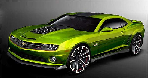 Chevrolet Camaro Hot Wheels Style Rally Stripe Kit vanaf 2010 en later, met Black-outs op het dashboard voor en achter
