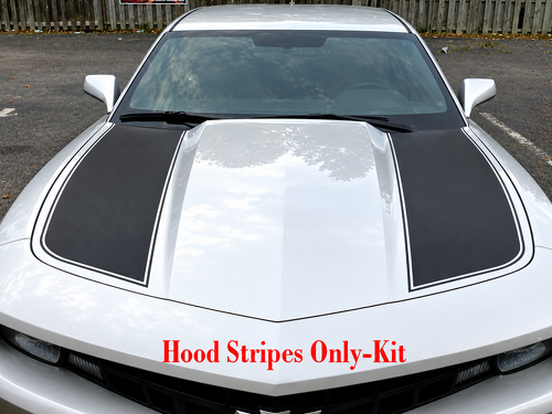 Outer Edge Stripe Pair Motorkap Vinylsticker voor Chevrolet Camaro 2010