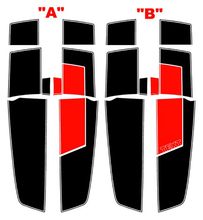 2010 en later Chevrolet Camaro 45e verjaardag stijl Rally Stripe Kit vinyl stickers stickers
 2