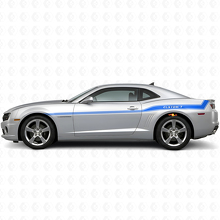 Aangepast gebogen omtrek zijstrepen vinyl decal kit voor Chevrolet Camaro 2010-15_2