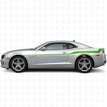 Aangepast gebogen omtrek zijstrepen vinyl decal kit voor Chevrolet Camaro 2010-15_3