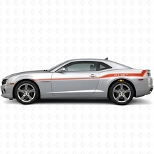 Aangepast gebogen omtrek zijstrepen vinyl decal kit voor Chevrolet Camaro 2010-15_4
