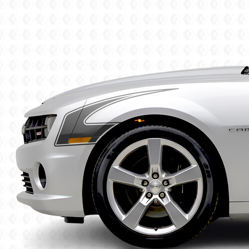 Haakstijl Outline Strepen Zij Vinyl Decal Sticker voor Chevrolet Camaro 2010-2015