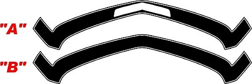 2010 - 2013 Chevrolet Camaro 1967 SS-stijl neusstreep aan de voorkant
