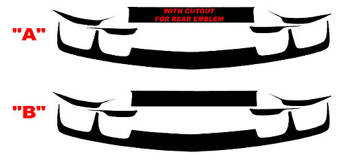 2010-2013 Chevrolet Camaro kofferbak en dashboard verduisterende vinylstickers
