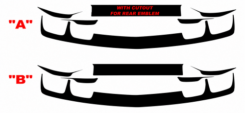 Rear Fascia Blackout Kit Kofferbak Vinylsticker voor Chevrolet Camaro 2010-2013