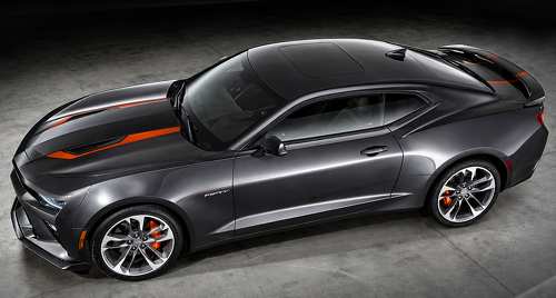 50th Anniversary Style Center Accent Stripe Kit — Vinylsticker (motorkap, kofferdeksel) voor Chevrolet Camaro 2010-2024