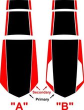 2010 en later Chevrolet Camaro 50e verjaardag stijl Rally Stripe Kit vinyl stickers stickers
 2
