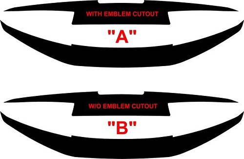 2016 en later Chevrolet Camaro kofferbak en bumper combo Blackout vinyl stickers stickerset

