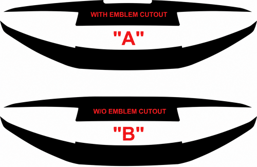 Rear Bumper Blackout Combo Kit Kofferbak Vinylsticker voor Chevrolet Camaro 2016-2024