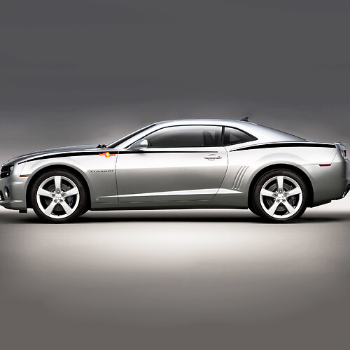 2010 - 2015 Chevrolet Camaro Bovenste Spatbord Accent Strepen Vinyl Decals Stickers
