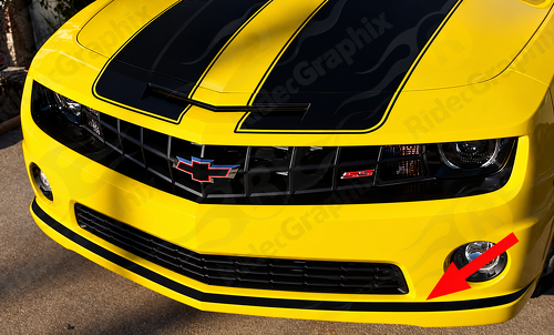 Lower Fascia Accent Stripe — Vinylsticker (voorbumper) voor Chevrolet Camaro SS 2010-2013