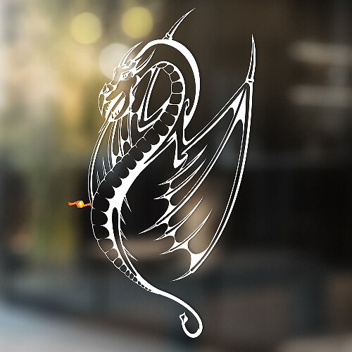 Fantasy Dragon Universele Vinyl Decal Sticker