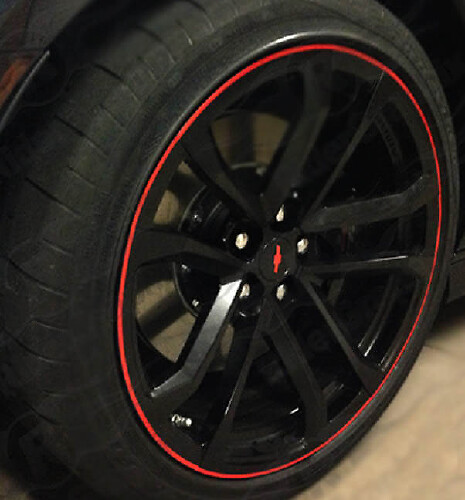 19" en 20" Wieldraad Vinyl Decal Kit Voor Chevrolet Camaro 2010+