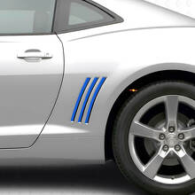 Zwarte Achterste Quarter Panel Strepen Vinyl Decals Set voor Chevrolet Camaro 2010-2015_2