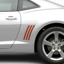 Zwarte Achterste Quarter Panel Strepen Vinyl Decals Set voor Chevrolet Camaro 2010-2015_4
