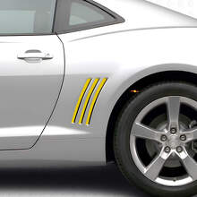 Zwarte Achterste Quarter Panel Strepen Vinyl Decals Set voor Chevrolet Camaro 2010-2015_5
