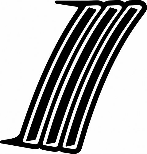 Triple Vent Inside Outside Combo Pair — Vinylsticker (achterspatbord) voor Chevrolet Camaro 2010-2015