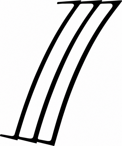 1969 Style Triple Outer Vent Accent Pair — Vinylsticker (achterspatbord) voor Chevrolet Camaro 2010-2015