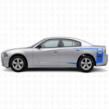 5.7L Omlijnde Strepen Bedside Vinyl Decal Sticker voor Dodge Charger 2011-2014_2