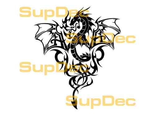 Dragon Vinyl Art Wall Window Badkamer Sticker Sticker #29
